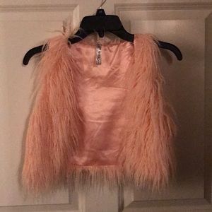 Faux fur, Vest for Girls, Size 7/8 (M)